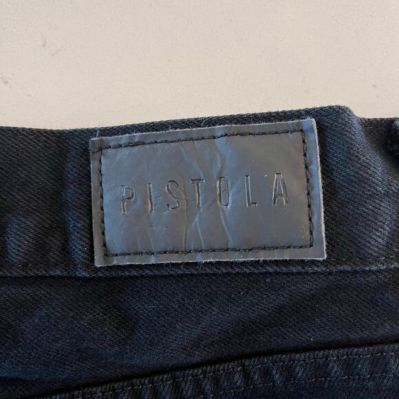 Pistola Gigi Low Rise Cut Off Shorts Black Size 30 - Picture 10 of 10